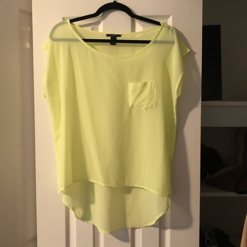 Neon yellow shirt